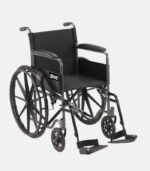 Silla de rueda con posa brazo fijo